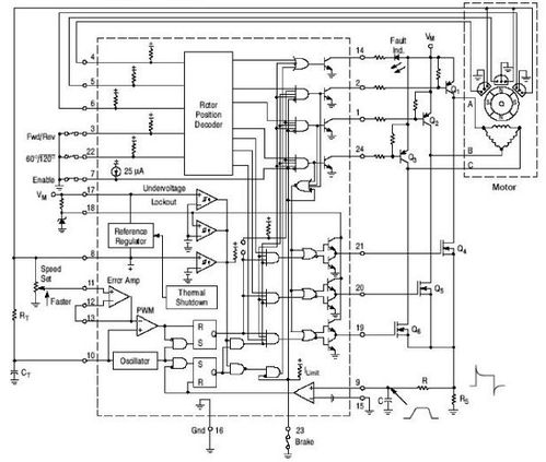 MC33035 LD33035 SOP24 直流无刷电机控制器集成电路